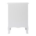thumbnail image 7 of 3-Drawer Nightstand, Wood Bedside Table with Curved Legs, Retro End Table with Storage for Bedroom Living Room, 17.72''L x 14.96''W x 24.8''H, White, 7 of 7