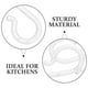 thumbnail image 2 of 20 ganchos transparentes en forma de S de plástico para colgar etiquetas de precios, bolsas y utensilios de cocina. Perchas versátiles en forma de S, resistentes., 2 of 3