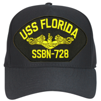 USS Florida SSBN-728 ( Gold Dolphins ) Submarine Officers Cap