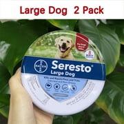 Angle View: Bayer Seresto Flea and Tick Prevention Collar for Large Dogs, 8 Month Flea and Tick Prevention - Adjustable Flea Collar 2Pack