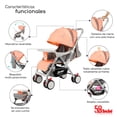 thumbnail image 4 of Carriola de manubrio reversible Baby Buggy BABY BM BEIGE rosa 4, 4 of 5