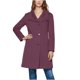 thumbnail image 5 of AUNVITO Women's Wool Blend Coat High Neck Button Detail Long Sleeve Jacket Casual and Chic Outerwear, 5 of 9