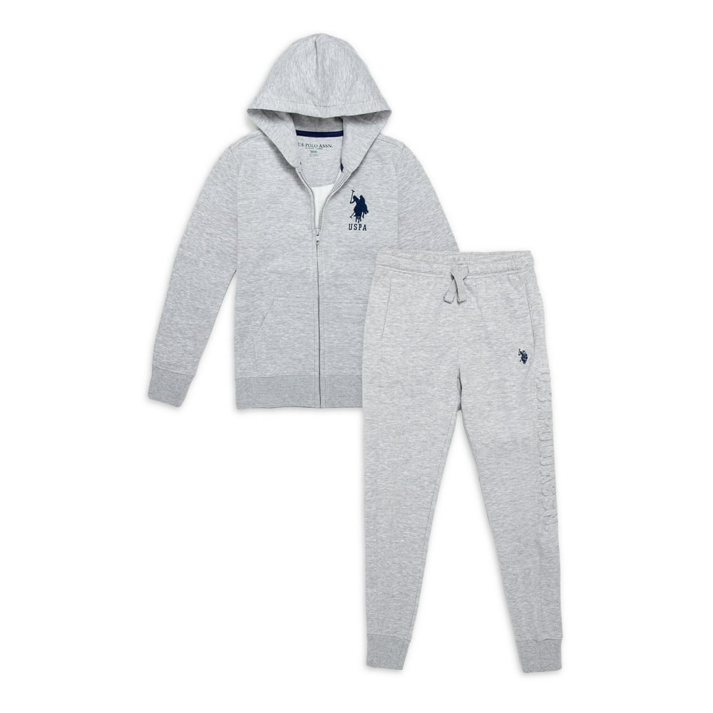 polo sweater and sweatpants set