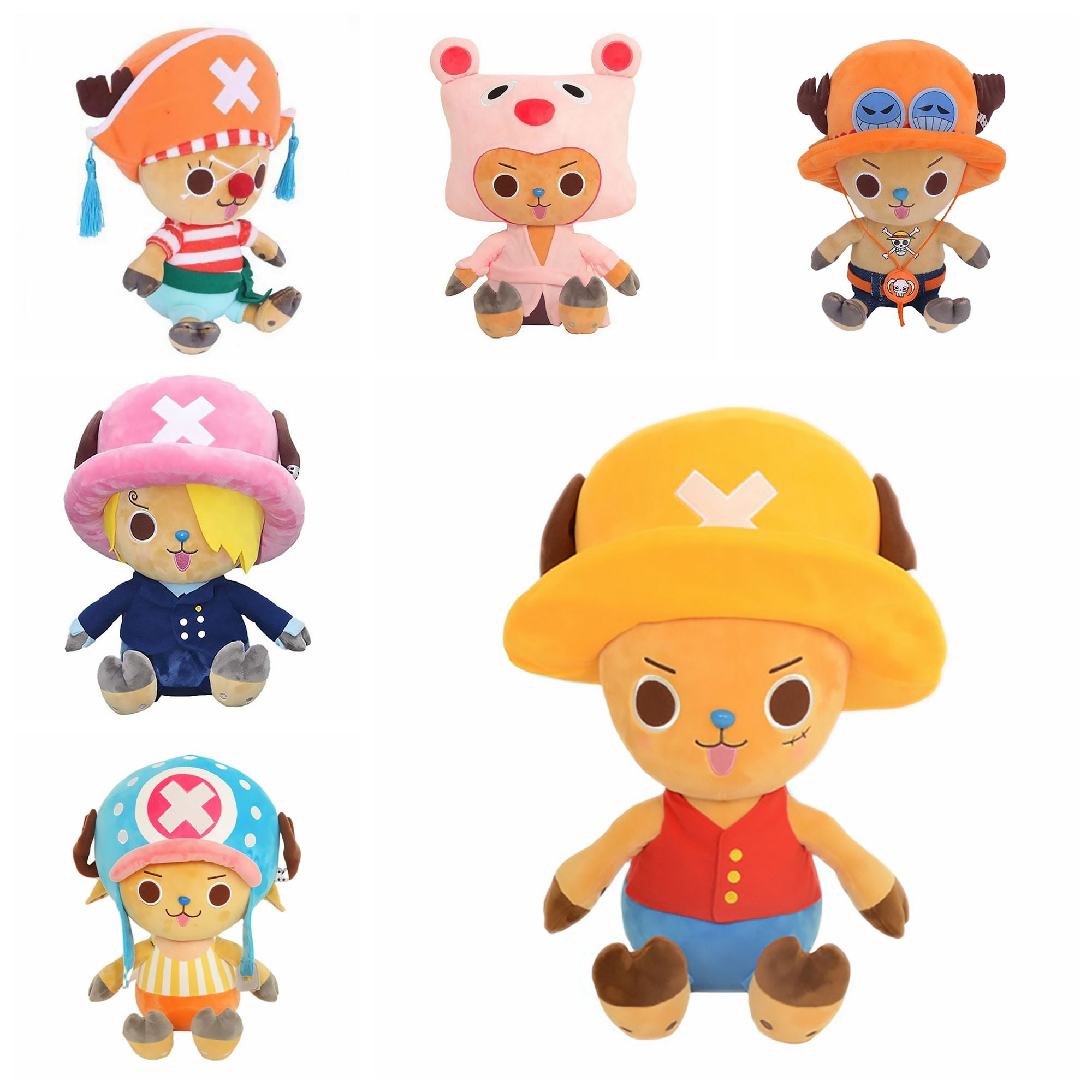 ONE PIECE Sanji Chopper Plush Toy Doll Pink Stuffed Pillow Kids Favor Gift Anime 