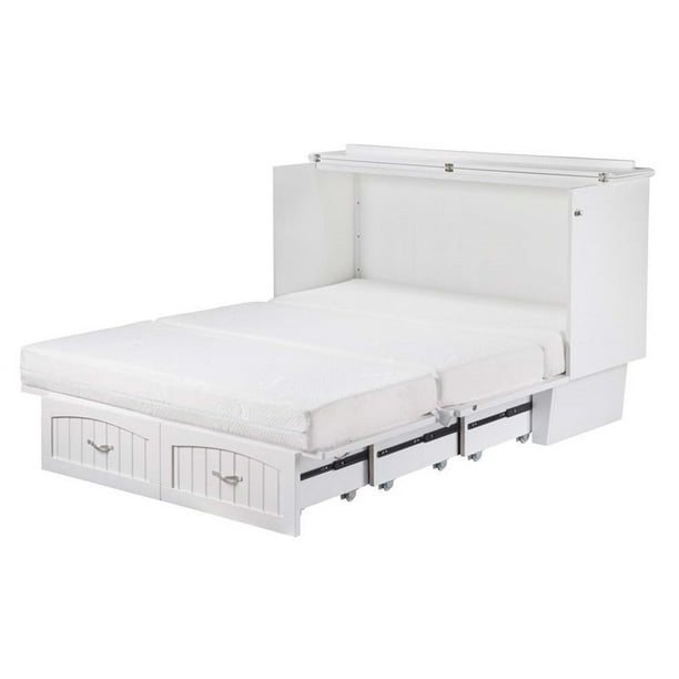 Leo Lacey Queen Murphy Bed Chest In, Space Saving Bed Frame Queen