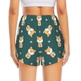 thumbnail image 2 of Lsque Cute Shiba Printed Women's Running Shorts with Liner Pockets,Elastic Quick Dry Workout Athletic Gym Yoga Shorts,Womens High Waist Shorts-X-Large, 2 of 9