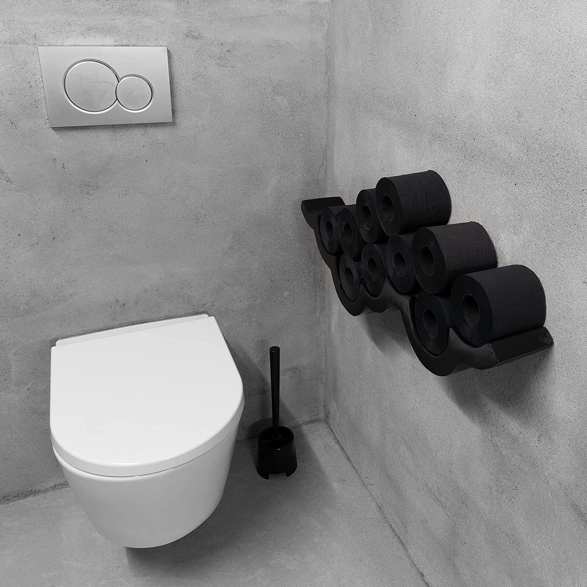 Renova  Luxury Scented Colored Toilet Paper Gift Box 3 Rolls 3-Ply Bath Tissue - Gift Box 3 Rolls Black