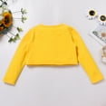 thumbnail image 6 of IWEMEK Girls Suit Leisure Cute Dress Yellow Crop Jacket Floral Swing Dresses Comfort Crew Neck Sundress Sunflower Outfit, 6 of 8