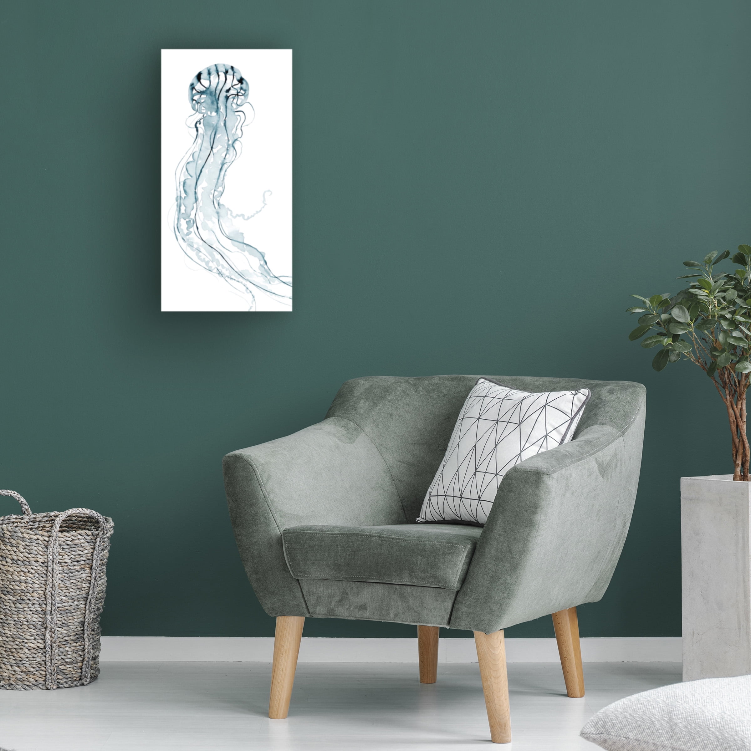 Grace Popp 'Deep Sea Jelly II' Canvas Art