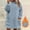 Light Blue#2, variant on GaThRRgYP Solid Sweatshirt Pullover for Women,Plus Size Fashion Women's Casual Long Sleeve Round Neck Collar PocketsLoose Sweatshirt Tops Blouse Light Blue L