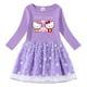 thumbnail image 5 of Hello Kitty Girl vestido dulce de algodón primavera y otoño nueva falda de princesa de manga larga con estampado de dibujos animados para niños estrella Luna red hilo, 5 of 5