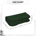 thumbnail image 3 of Wukai Emerald Green Sparkling Print Big Capacity Pencil Case, Upgraded Canvas Pencil Pouch Large Pencil Bag Organizer,Aesthetic Supply, 3 of 6