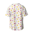 thumbnail image 2 of Sigee Tropical Fruit Print Men's Shirts Casual Button Down Short Sleeve Summer Beach Shirt Hawaiian Vacation Shirts Tee Shirt-4X-Large, 2 of 7