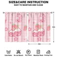 thumbnail image 2 of Nursery Curtains Boys Girls Kids Strawberry Print Pattern Window Drapes for Living Bedroom Playroom Room Decor Rod Pocket 42x54 Inch 2 Panels, 2 of 2