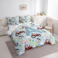 thumbnail image 2 of Catabedysis Farm Animals ABC Print A 7-Piece Twin Bedding,Personalized Monogrammed Gifts Bedding Comforter Set,Colorful Stars Reversible For Boys, 2 of 7