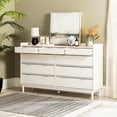 thumbnail image 3 of Walker Edison Mid-Century Modern 9-Drawer Wood Dresser, Solid White, 3 of 22