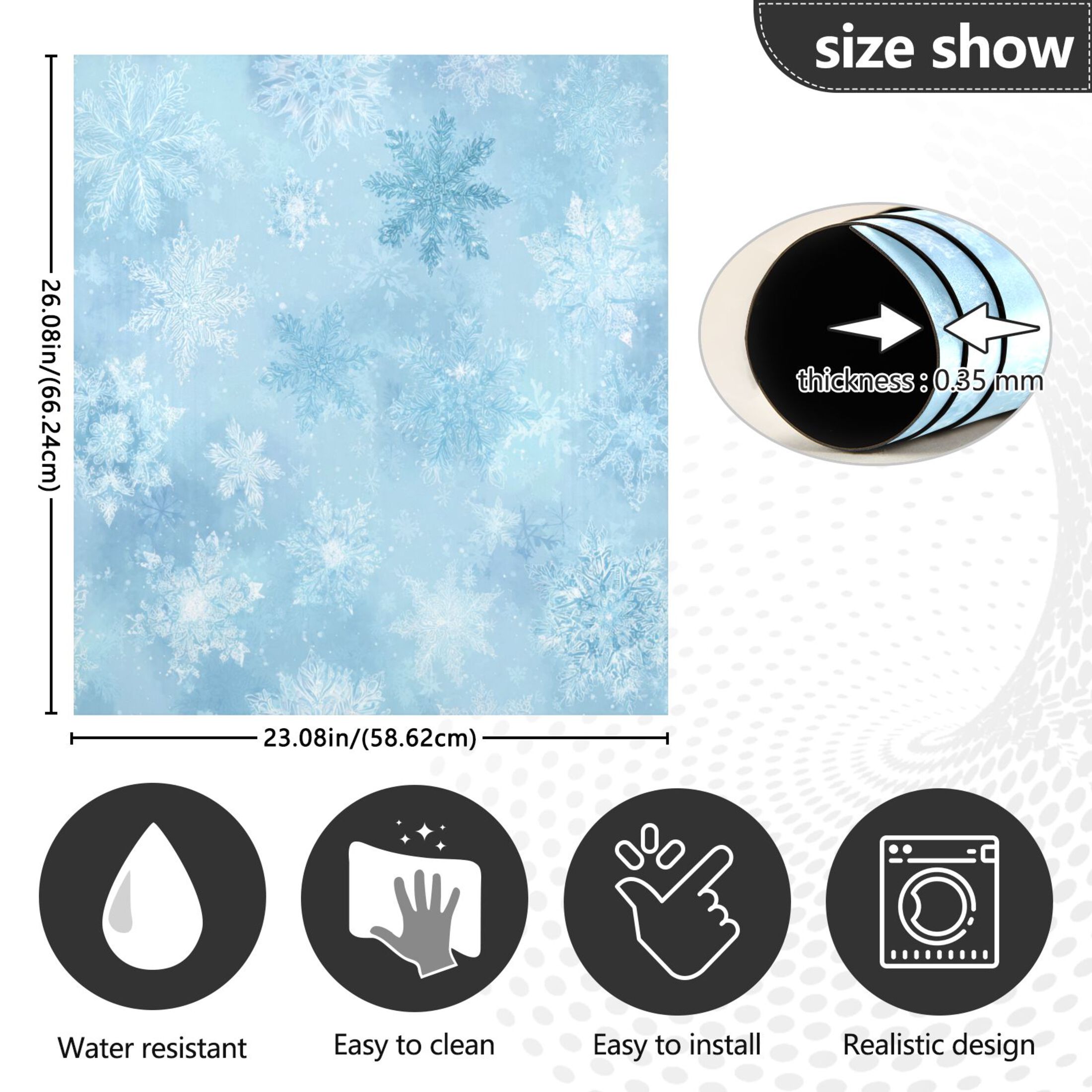 Dishwasher Sticker Magnetic Dishwasher Sticker Magnetic Decorative Sticker Refrigerator Sticker Dishwasher Decorative Stickers Blue Snowflakes