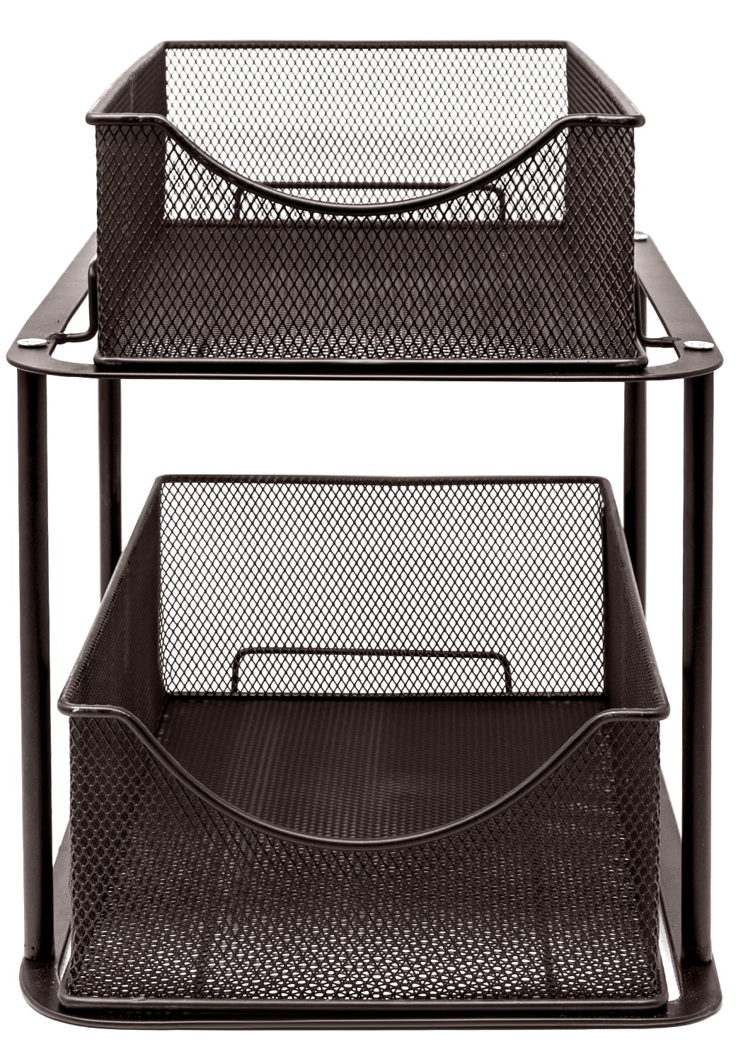 Sorbus 2-Tier Organizer Baskets with Mesh Sliding Drawers