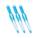 thumbnail image 3 of Cepillo de limpieza para dentaduras postizas, cepillo para el cuidado de dentaduras postizas, diseño de doble cabezal para viajes (azul) (3 unidades), 3 of 4