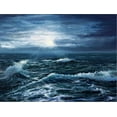 thumbnail image 2 of Art.com Original Oil Painting Showing Waves in Ocean or Sea on Canvas. Modern Impressionism, Modernism,Mari Stretched Canvas Print Wall Art by Boyan Dimitrov, 16" x 12", 2 of 4