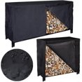 thumbnail image 4 of 8ft Firewood Rack With Cover Combo Set Waterproof Outdoor Log Holder, Fireplace Heavy Duty Stacker For Patio Logs Storage Steel Tubular Wood Pile, 4 of 5