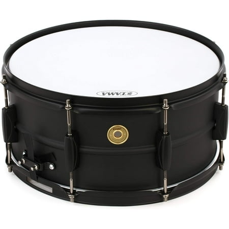 Tama Steel Snare Drum - 6.5 Inches X 14 Inches - Black Black