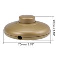 thumbnail image 2 of Uxcell Inline Foot Pedal Push Button Switch,Lamp Control ON/Off Foot switch Golden 2 packs, 2 of 5