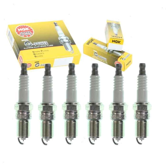 6 pc NGK G-Power Spark Plugs compatible with GMC Savana 3500 4.3L V6 1997-2002