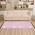 thumbnail image 2 of Yayeee Runner Rug for Bedroom 2'x6' Machine Washable Hallway Non Slip Mat, Ice Cream Rainbow Pattern, 2 of 8