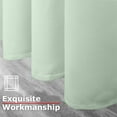 thumbnail image 5 of Ample Decor 2 Panel 46 x 95 inch 100% Polyester Blackout Curtains, Noise Reducing - Light Green, 5 of 5
