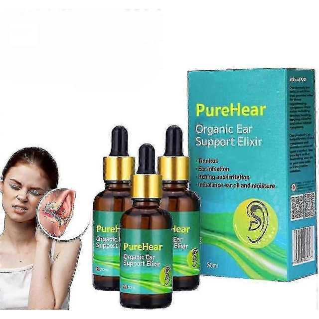 Purehear Organic Ear Support Elixir, Natural Products Organic Ear Oil