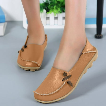 Daznico Womens Loafers Comfort Flats Shoes Womens Breathable Lace Up Shoes Flats Casual Shoes Size 6.5