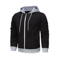 thumbnail image 2 of Men's Casual Camouflage Sports Sweatshirt Long Sleeve Zipper Hooded Jacket Coat L, 2 of 4