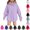 Light Purple, variant on OIOLOYJM Girls Boys Hoodies Oversized Stylish Casual Drop Shoulder Fleece Long Sleeve Sweatshirts Winter Loose Fit Comfortable Warm Lightweight Outfits with Kangaroo Pocket