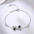 thumbnail image 4 of Pulsera Tobillera Mujer Colgante Plata Esterlina Cadena Tobillo Ajustable 20cm JAMW Sencillez, 4 of 5