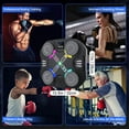 thumbnail image 6 of Music Boxing Machine with Boxing Gloves, Smart Bluetooth Portable Punching Trainer with Upgrade LED Light Effect, 5 Modes 7 Adjustable Speed Settings for Coordination, Reflexes, Motor Skills, 6 of 8