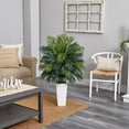 thumbnail image 3 of Nearly Natural Green 45" Plastic Areca Palm Artificial Plant in White Tower Planter, 3 of 3