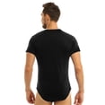 thumbnail image 5 of Ropa de hombre para adultos, peleles de una pieza para bebés, lencería, ropa de fiesta para discoteca, camiseta de manga corta con entrepierna a presión, mono, pijama, 5 of 5