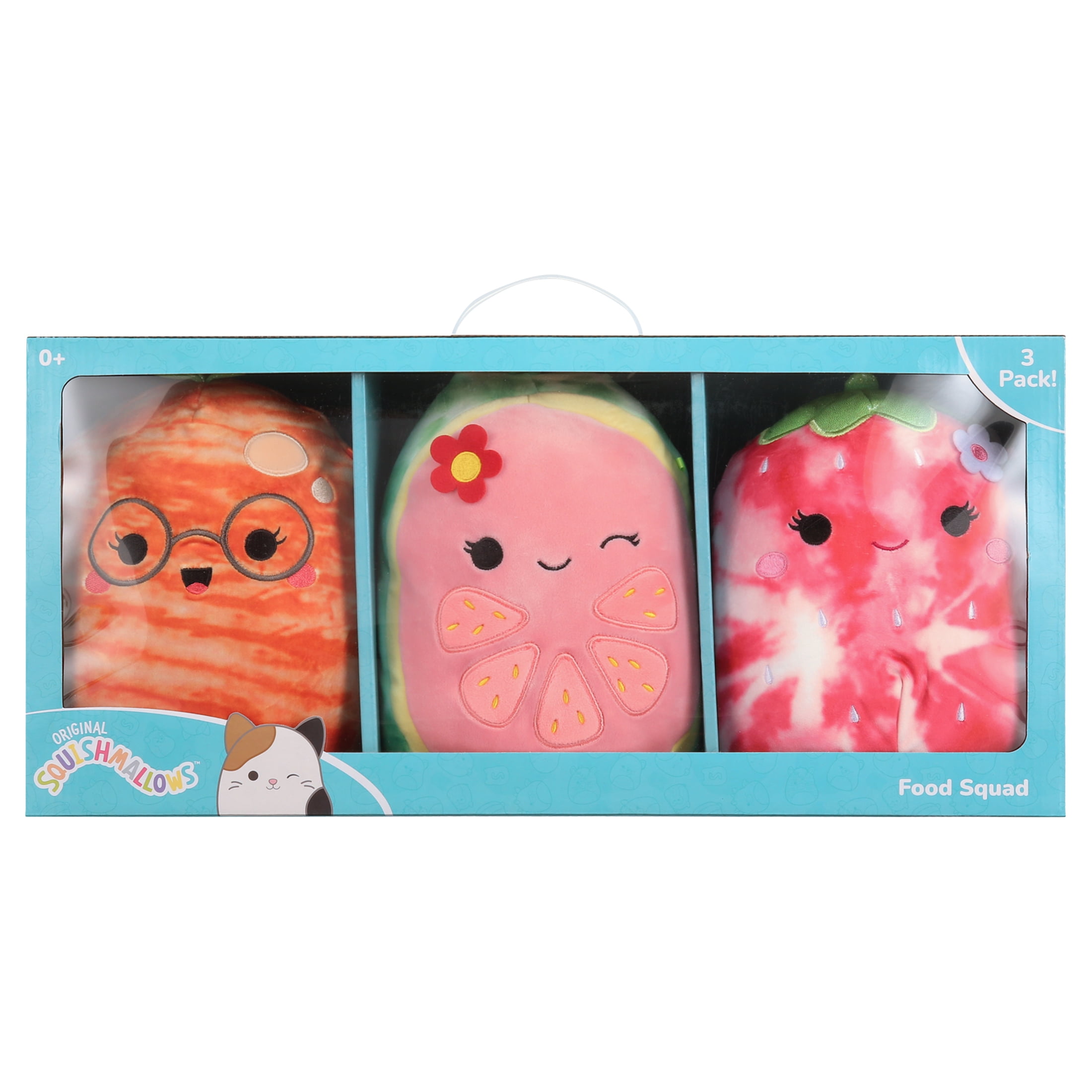 Squishmallows Official Kellytoy Plush 8' Fruit Value Box 3PK