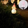 thumbnail image 4 of Solar Snowman Lights Outdoor Snowman Santa Ornament Solar Powered Landscape Pathway Light for Patio Yard Garden Lawn Decorations Party Holiday Gifts, 4 of 5
