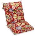 thumbnail image 2 of 20-inch by 42-inch Spun Polyester Patterned Outdoor Squared Seat/ Back Chair Cushion, Alenia Pompeii, 2 of 4