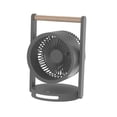 thumbnail image 4 of Ventilador de escritorio portátil, ventilador de mesa recargable por USB, altura 26,5 cm, con 4 velocidades de noche Gris oscuro, 4 of 9