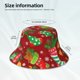 thumbnail image 3 of Fotbe X-mas and New Year Sombrero Tipo Pescador con Estampado – Sombrero de Sol de Algodón de Moda para Playa, Golf, Pesca, 3 of 6