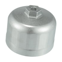 86mm 16 Flutes Car Oil Filter Socket Wrench Housing Cap Socket Remover Tools for BMW for Volvo Silver Tone