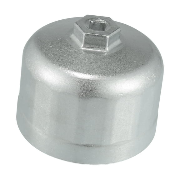 86mm 16 Flutes Car Oil Filter Socket Wrench Housing Cap Socket Remover Tools for BMW for Volvo Silver Tone
