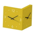 thumbnail image 7 of Double Sided Wall Clock, Wall Hanging Clocks, Minimalist Double Faced Clocks Night Light, Square Lighted Corner Clock for Hallway Study Room Yellow, 7 of 7