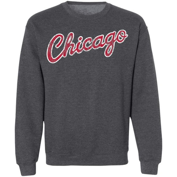 Chicago MJ Retro Distressed Script Crewneck Sweatshirt