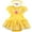 1pcs Yellow+headband, variant on WIBACKER Infant Baby Girls Romper Tutu Dress 3-18M Princess Bodysuit Tulle Dresses with Headband Birthday Christmas Halloween Costume