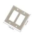 thumbnail image 2 of ETHZZLE Socket Decorative Cover Wall Socket Panel Silver 3A Replace and Decorate Use Electrical Upgrade 1 Set, 2 of 6