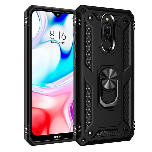 Funda de teléfono para Xiaomi Redmi 8 y Redmi 8A de Uso Rudo Shockproof + Cristal 9D